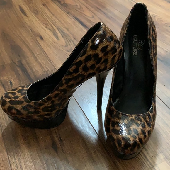 2/$40 Cheetah print, 5 inch heels. - Picture 2 of 3